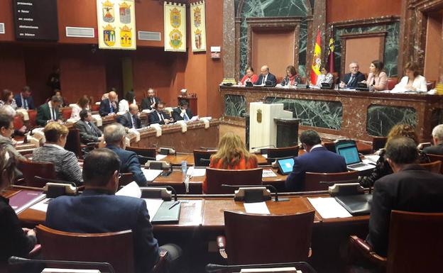 Pleno de la Asamblea Regional, este jueves. 