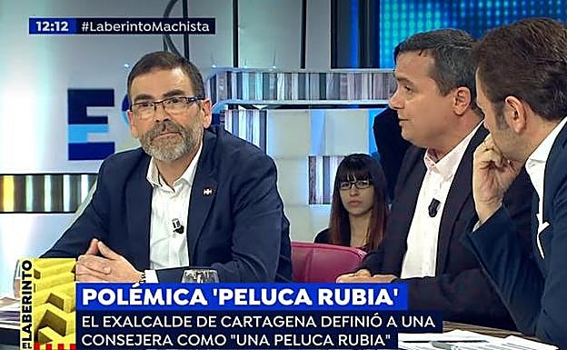 José López, ayer, en directo en el programa de televisión 'Espejo público'.