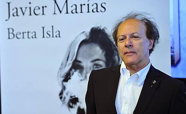 Javier Marías, en la presentación de su obra que ha ganado el Premio de la Crítica.