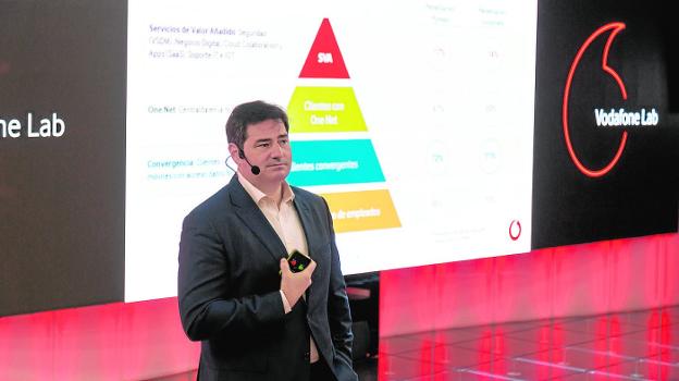 Andrés Vicente presenta Vodafone Infinity y Data Center.
