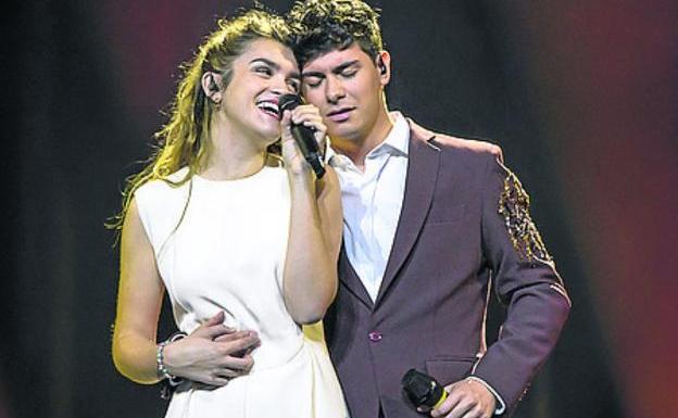 Amaia y Alfred, en el ensayo de Lisboa.