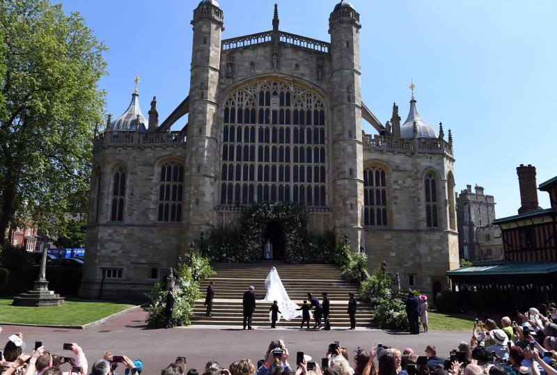 La ciudad inglesa se viste de fiesta para el enlace real de Meghan Markle y el príncipe Enrique