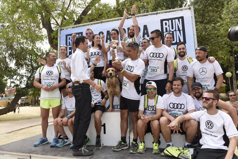 La empresa de soluciones de laboratorio Equilabo ha vencido en la categoría masculina, mientras que ElPozo Alimentación ha aupado a un equipo femenino a lo más alto y el premio en categoría mixta ha recaído en Decathlon