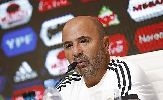 Jorge Sampaoli, seleccionador nacional de Argentina.