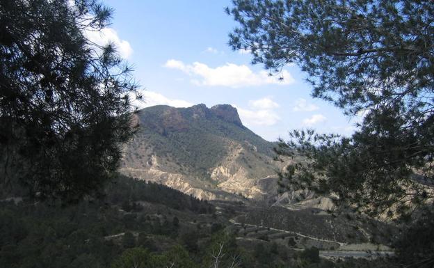 Panorámica de la sierra de Columbares.