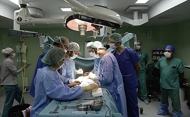 Un trasplante renal en La Arrixaca.