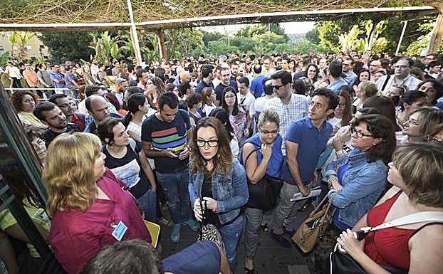 Imagen de archivo de las oposiciones a Secundaria en 2015. 