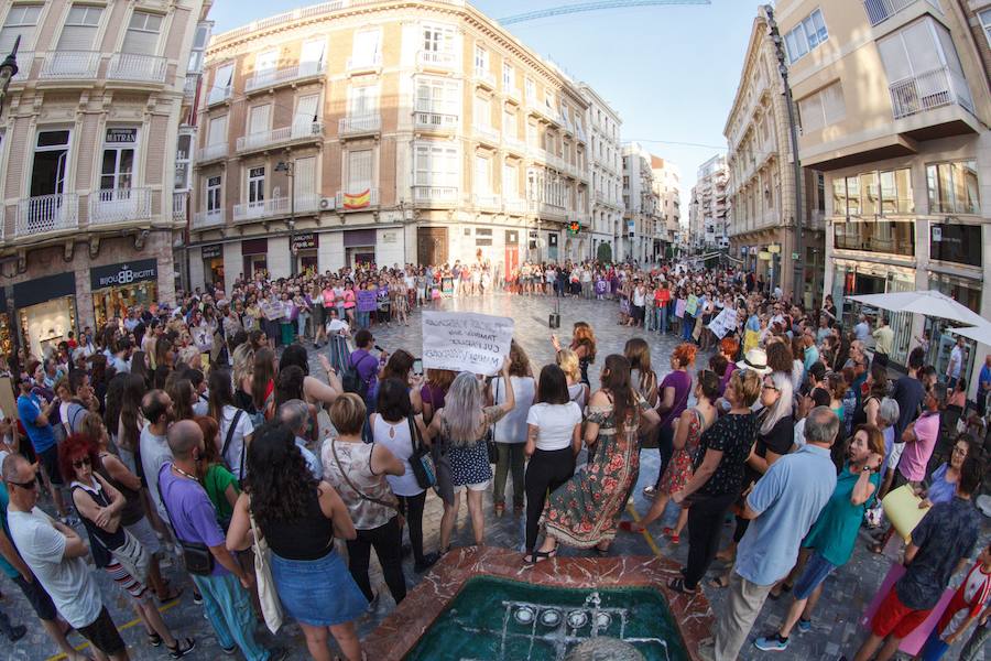 Concentración en la Plaza del ICUE de Cartagena.