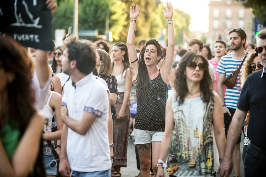 La concentración ha finalizado en Murcia con una marcha por las calles del centro.