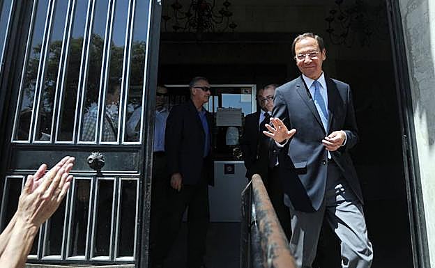 Cámara sale del juzgado tras declarar en el caso Nueva Condomina