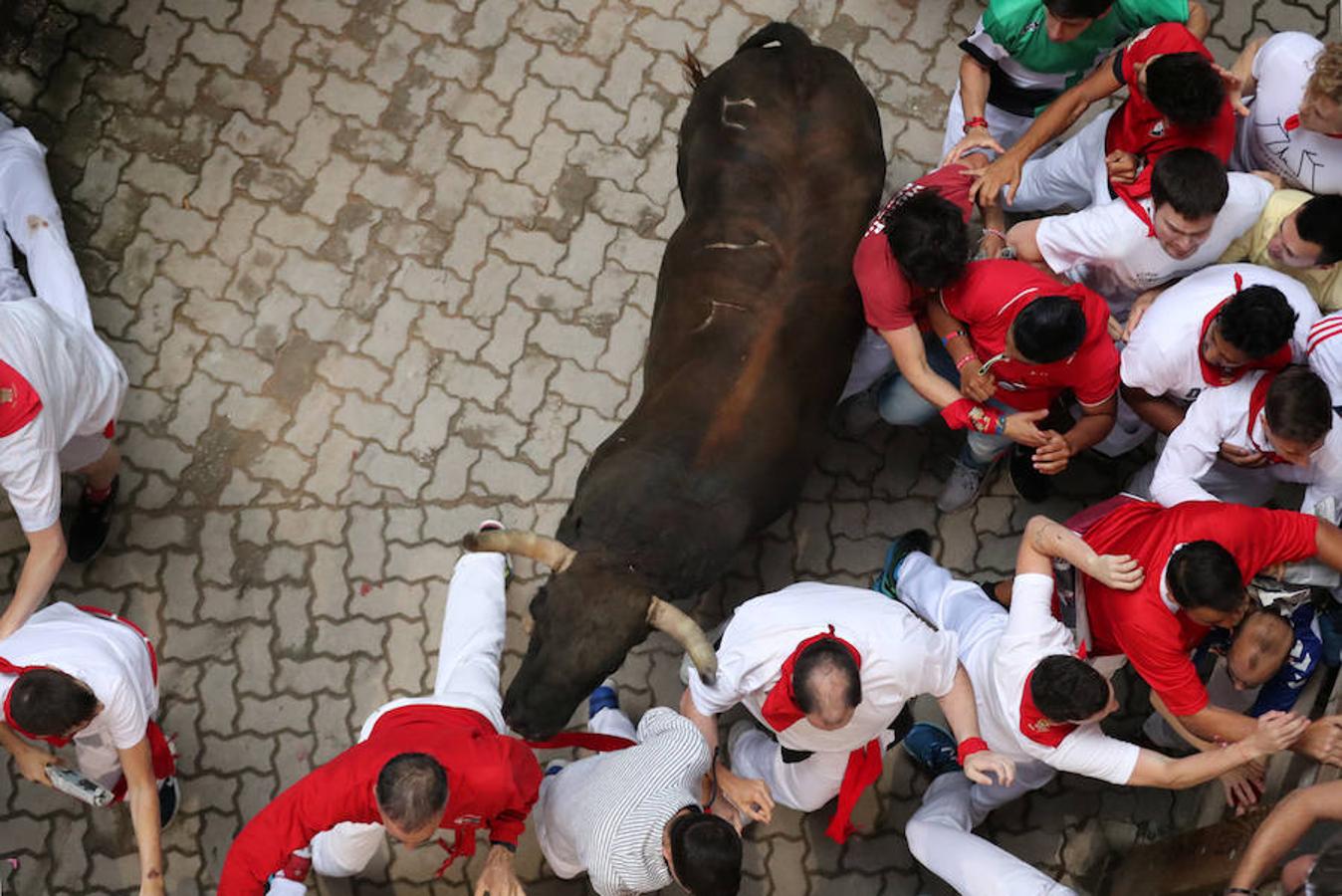 Los toros de Jandilla han provocado el segundo herido por asta de toro de estos Sanfermines.