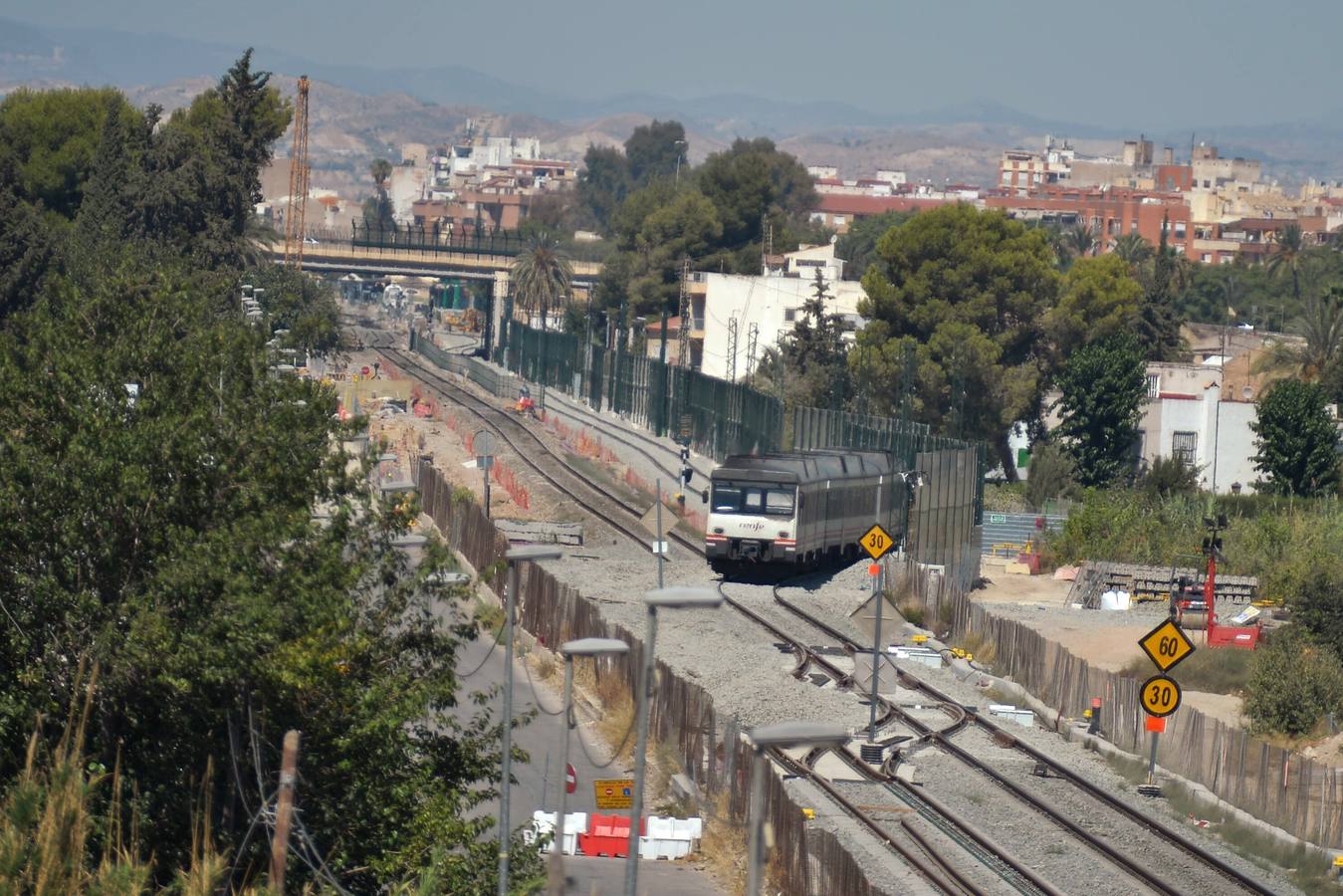 Esta fase de los trabajos se enmarca en las obras de soterramiento de la estación, Barriomar y Nonduermas, que junto a las de los tramos Nonduermas-Sangonera y Sangonera-Lorca serán licitadas próximamente