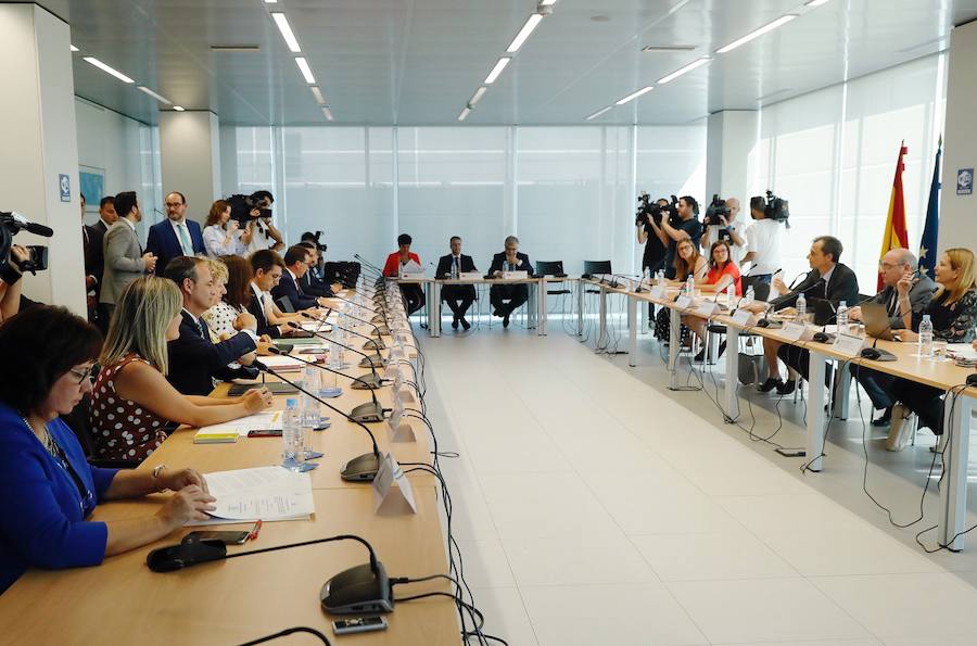 Reunión del ministro de Ciencia, Innovación y Universidades, Pedro Duque, con consejeros de todas las comunidades.