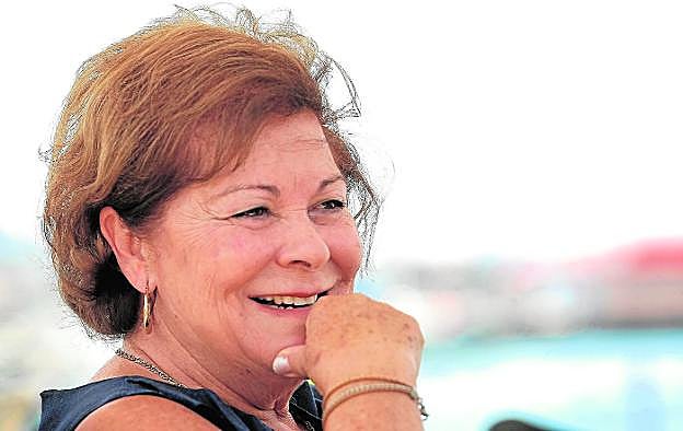 Teresa Rosique, fotografiada hace unos días en el puerto de Cartagena. 