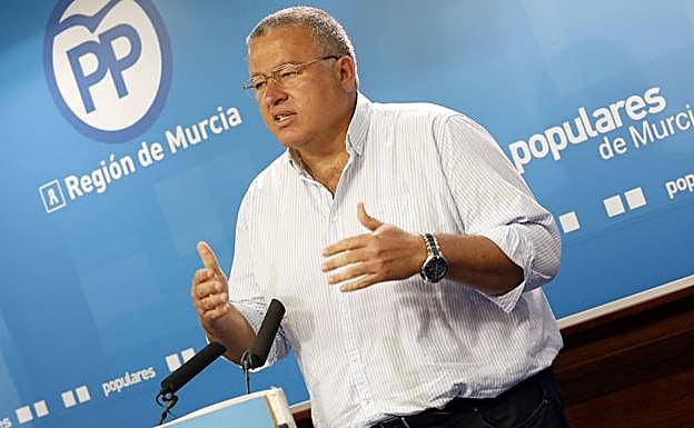 El senador del PP de la Región de Murcia, Francisco Bernabé.
