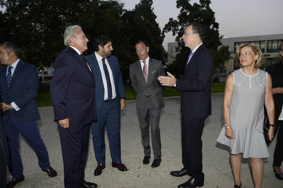 El diestro de Cehegín, que el próximo martes está anunciado en el coso de La Condomina en sus 25 años de alternativa, fue el pregonero taurino de la Feria 2018 en un acto en el Auditorio