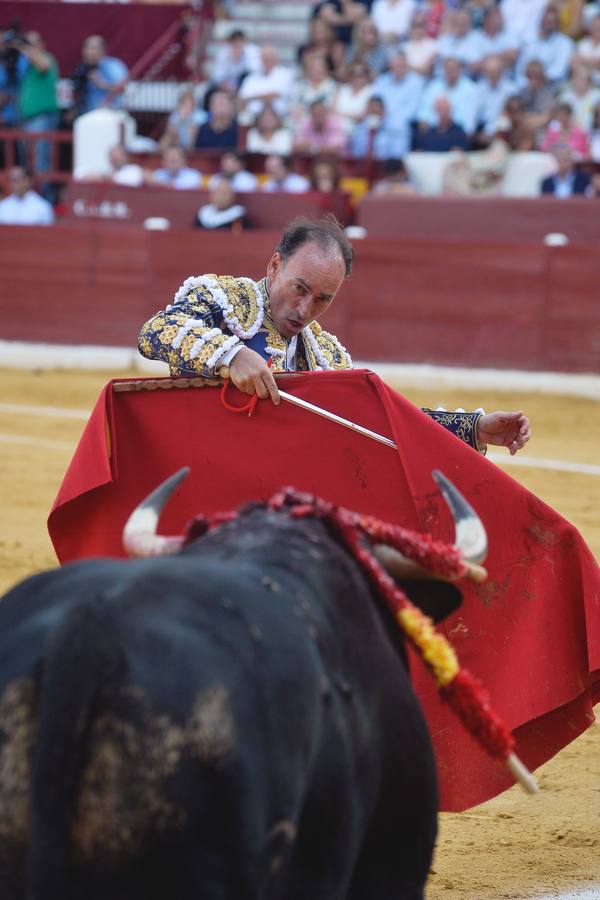 Pepín Liria, El Fandi y Roca Rey han abierto la puerta grande de La Condomina tras repartirse nueve orejas en la última corrida a pie de la prensa