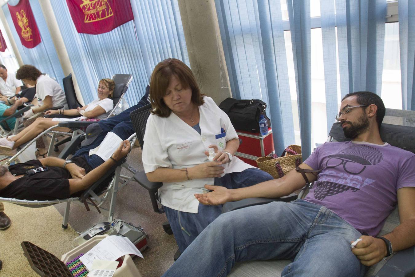 Tropas y legiones de las fiestas de Cartagineses y Romanos participan en la iniciativa de donación de sangre y médula ósea XII Batalla