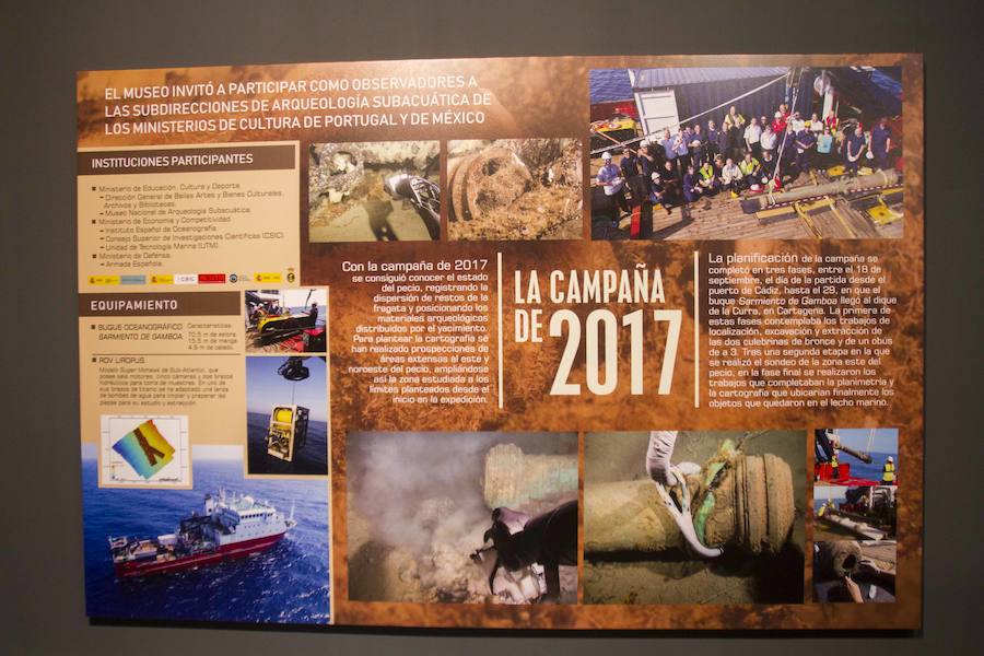 Tras laexposición de las monedas, el museo acoge por primera vez una treintena de piezas del pecio, recuperadas y restauradas, que se podrán visitar hasta el 13 de enero