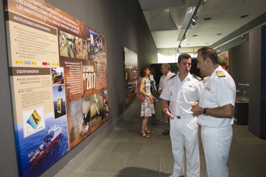 Tras laexposición de las monedas, el museo acoge por primera vez una treintena de piezas del pecio, recuperadas y restauradas, que se podrán visitar hasta el 13 de enero