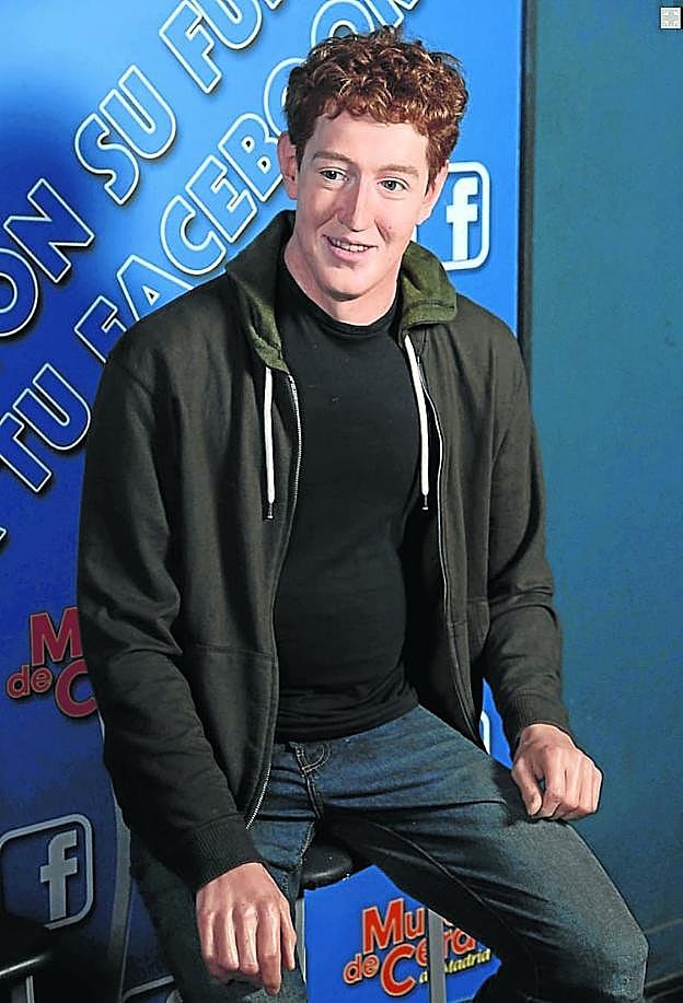 La figura de Mark Zuckerberg en el Museo de Cera de Madrid. 