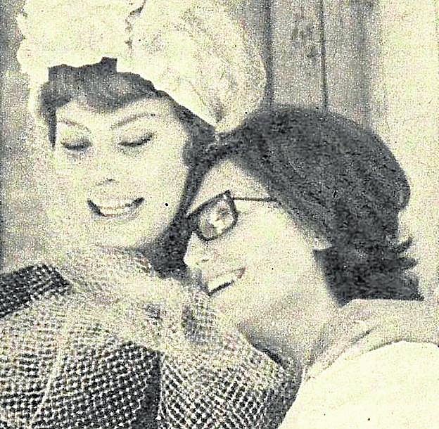 Las amigas Encarnita López y Sofía Loren.