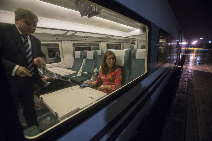 El Alvia salió de Cartagena a las 5.50 horas, llegando a Atocha a las 10.15 horas con cuatro minutos de retraso.