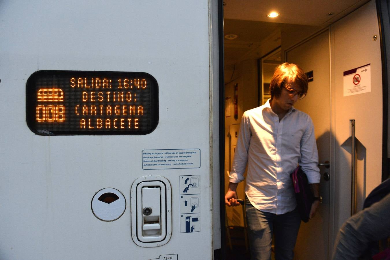 El Alvia salió de Cartagena a las 5.50 horas, llegando a Atocha a las 10.15 horas con cuatro minutos de retraso.