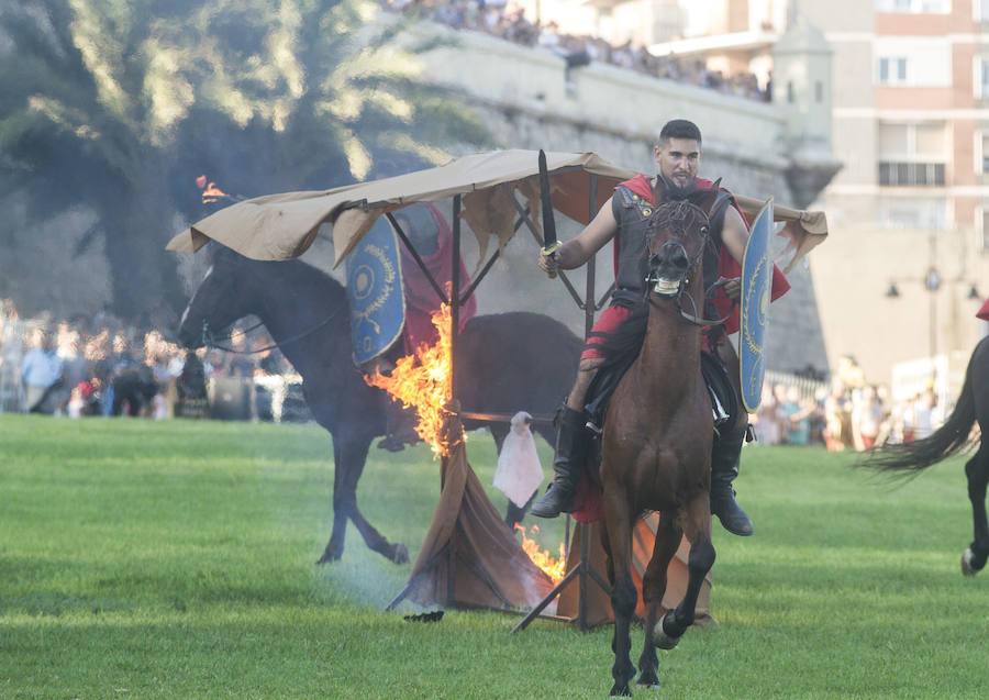La representación volvió a ser uno de los puntos álgidos de las fiestas de Carthagineses y Romanos