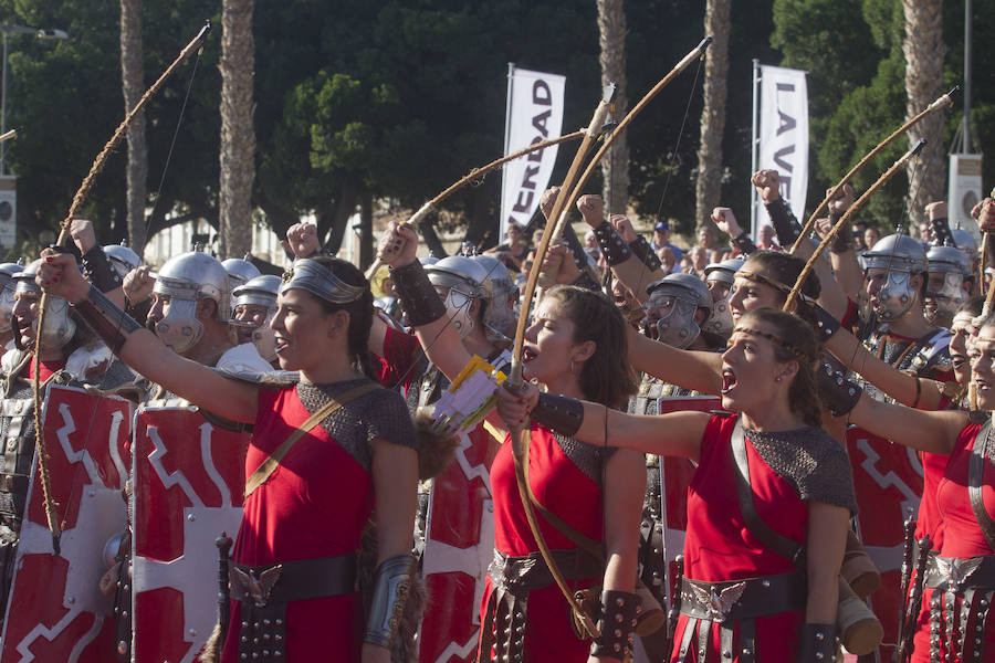 La representación volvió a ser uno de los puntos álgidos de las fiestas de Carthagineses y Romanos