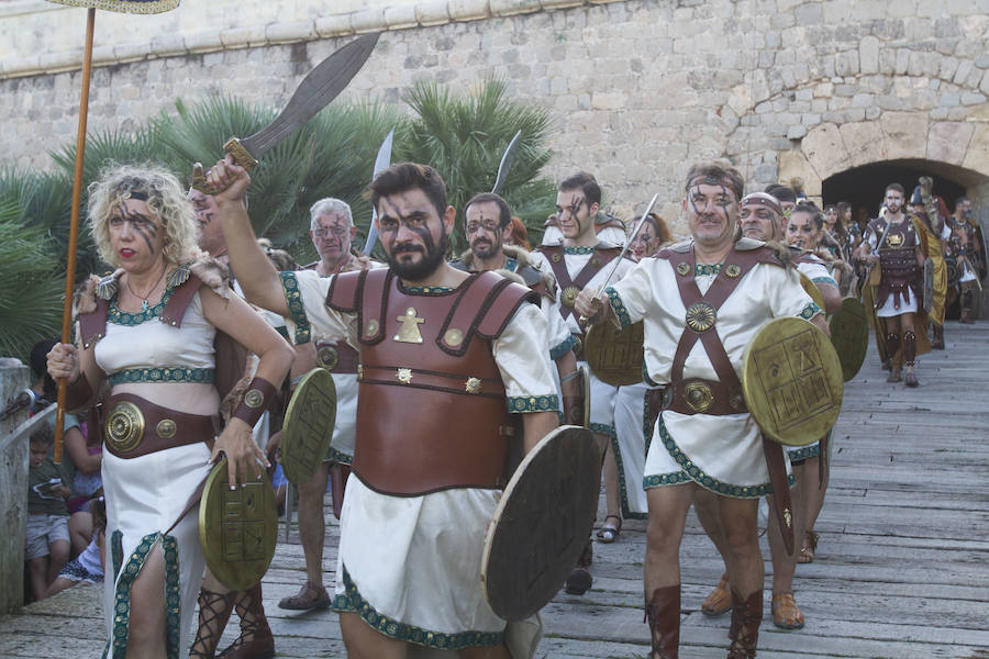 La representación volvió a ser uno de los puntos álgidos de las fiestas de Carthagineses y Romanos