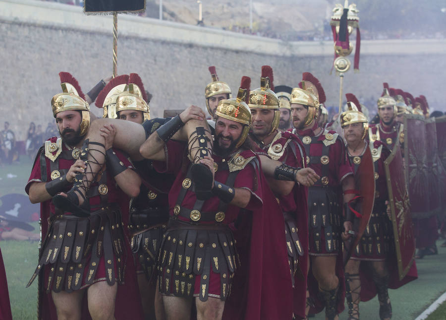 La representación volvió a ser uno de los puntos álgidos de las fiestas de Carthagineses y Romanos