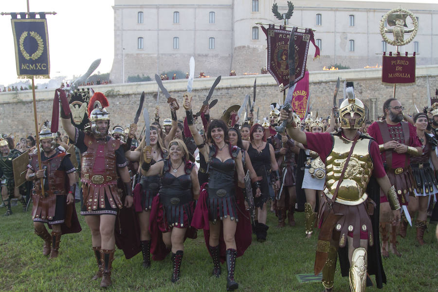 La representación volvió a ser uno de los puntos álgidos de las fiestas de Carthagineses y Romanos