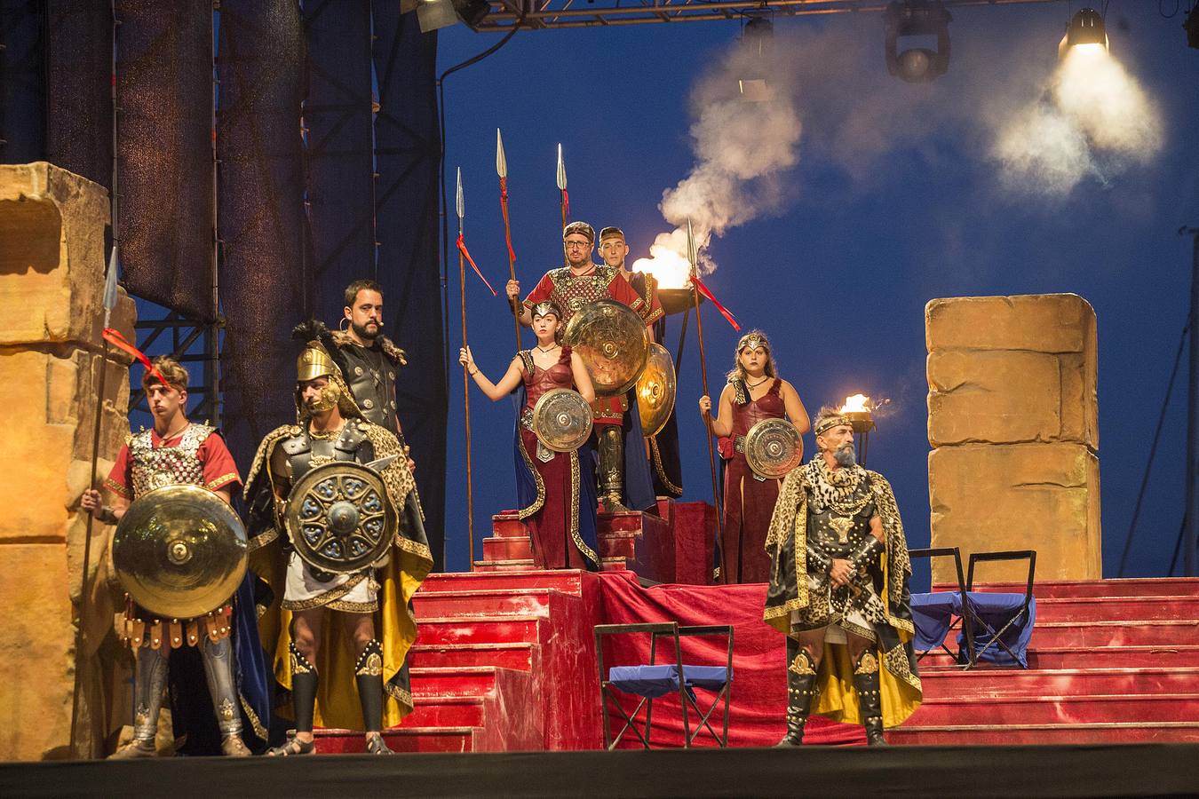 La representación de la alianza carthaginesa contra Roma mete a Cartagena en sus días más intensos de fiestas