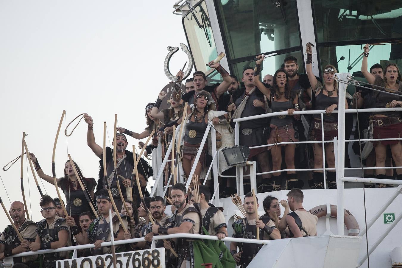 La representación de la alianza carthaginesa contra Roma mete a Cartagena en sus días más intensos de fiestas