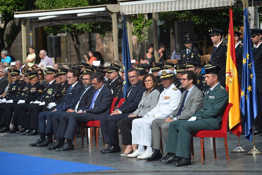La Policía celebra su día en la plaza de Cardenal Belluga de Murcia