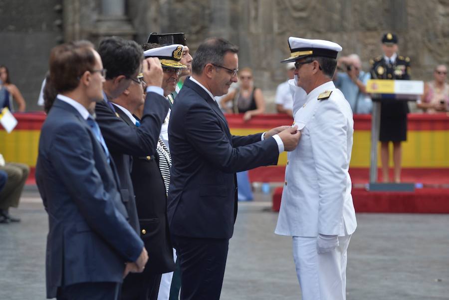 La Policía celebra su día en la plaza de Cardenal Belluga de Murcia