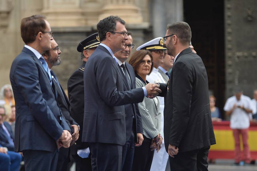 La Policía celebra su día en la plaza de Cardenal Belluga de Murcia