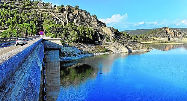 Situación que presentaba el embalse de Entrepeñas a mediados de septiembre. 