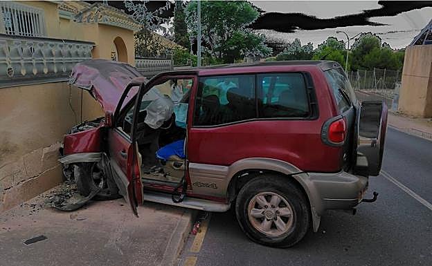 Estado en el que quedó el vehículo tras el accidente. 