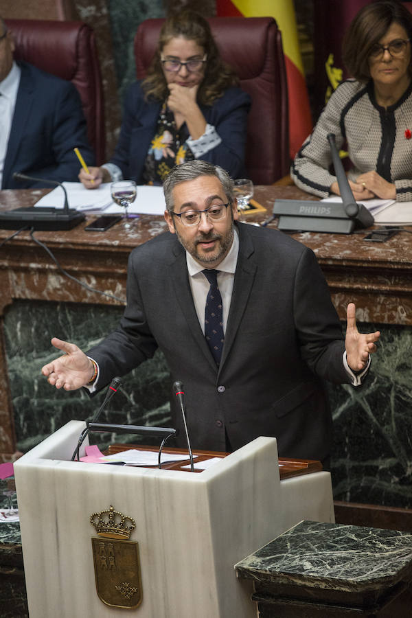 PP y Ciudadanos rechazaron este lunes en el pleno de la Asamblea Regional las enmiendas a la totalidad a la Ley de Aceleración Empresarial.