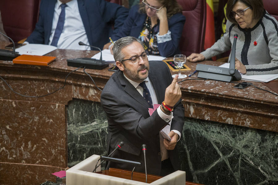 PP y Ciudadanos rechazaron este lunes en el pleno de la Asamblea Regional las enmiendas a la totalidad a la Ley de Aceleración Empresarial.