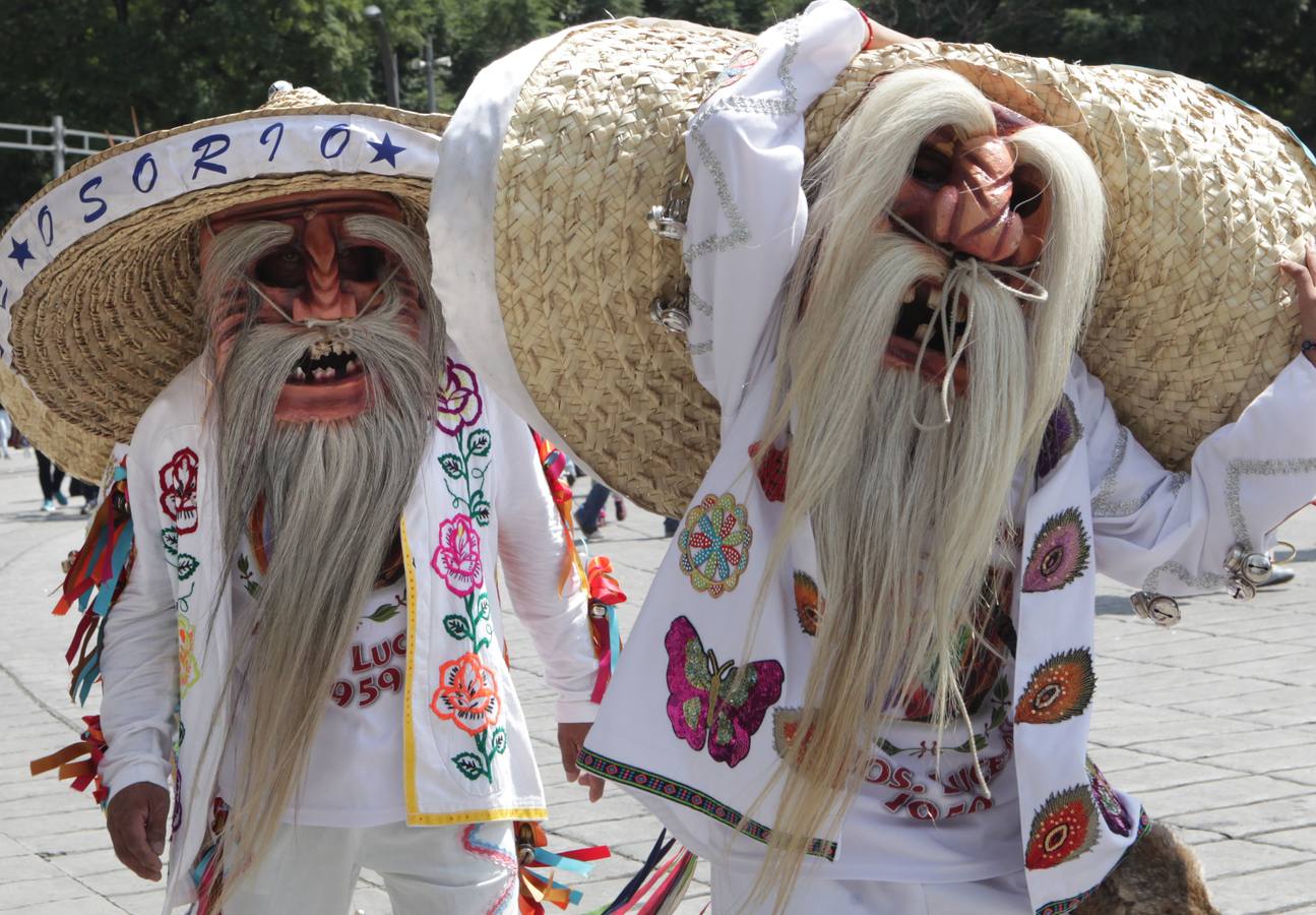 Un centenar de figuras de animales fantásticos, conocidos como alebrijes, desfiló ante la algarabía de decenas de miles de personas que colmaron el recorrido por las calles del centro de la Ciudad de México.