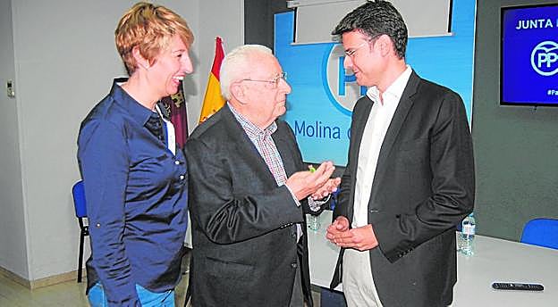 Consuelo Rosauro, José Molina y José Ángel Alfonso, ayer. 