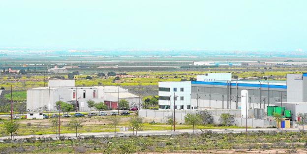 Terrenos reservados para la instalación de la zona logística, en Los Camachos. 