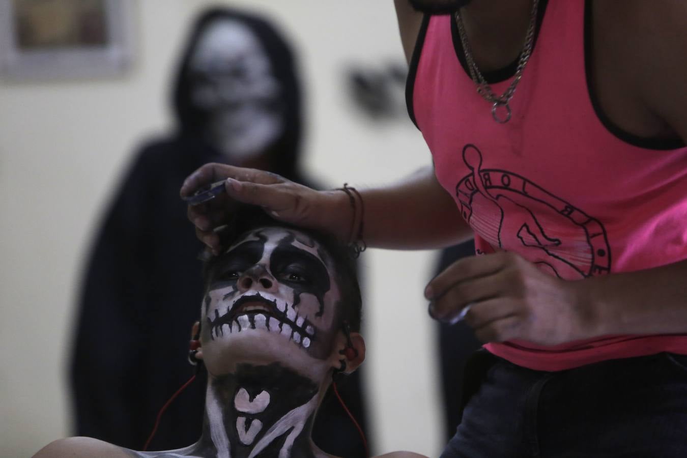 La tradicional fiesta de Los Agüizotes, un carnaval de disfraces terroríficos celebrado en Masaya (Nicaragua), se realizó este año con una disminución de participantes con motivo de las protestas al gobierno de Daniel Ortega.