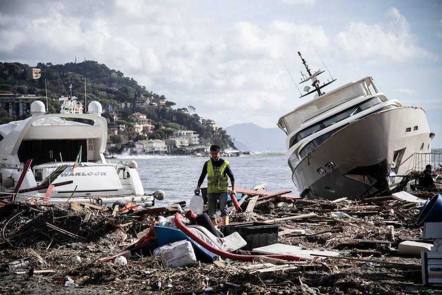 Nueve personas han fallecido en Italia a causa del temporal de fuertes vientos y lluvias torrenciales que mantiene en alerta a varias regiones del país, después de la caída de árboles y el desbordamiento de algunos ríos, según los medios italianos.