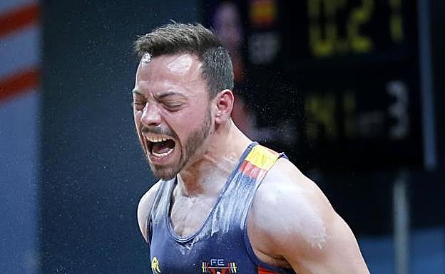 El halterófilo sevillano Josué Brachi.