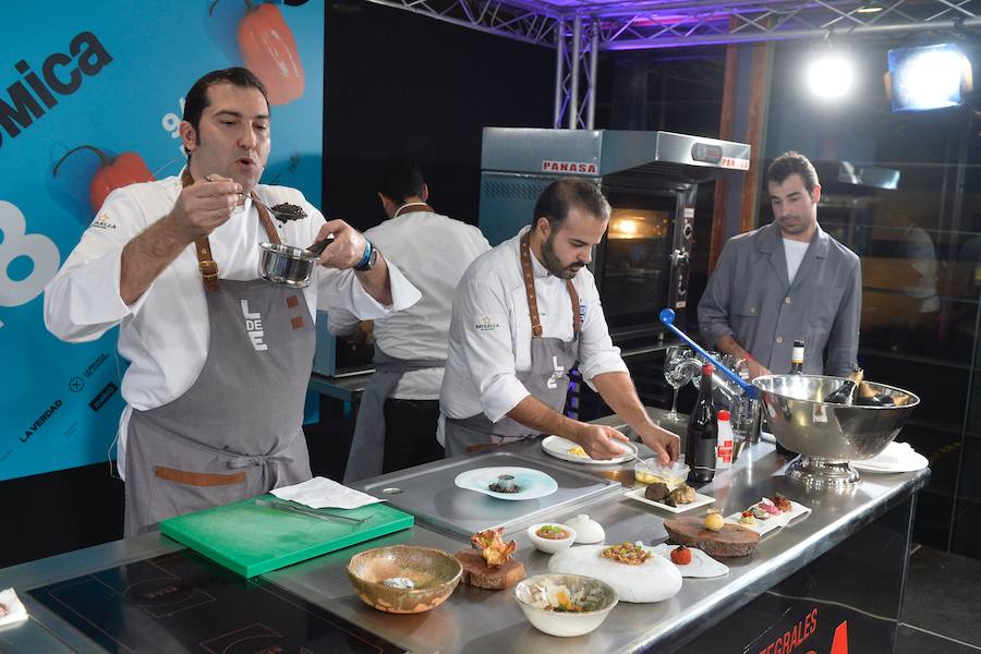 David López, de Local de Ensayo, volvió a Murcia Gastronómica para mostrar sus innovaciones. 