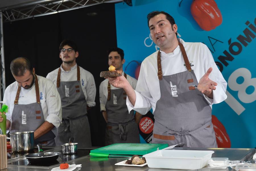 David López, de Local de Ensayo, volvió a Murcia Gastronómica para mostrar sus innovaciones. 